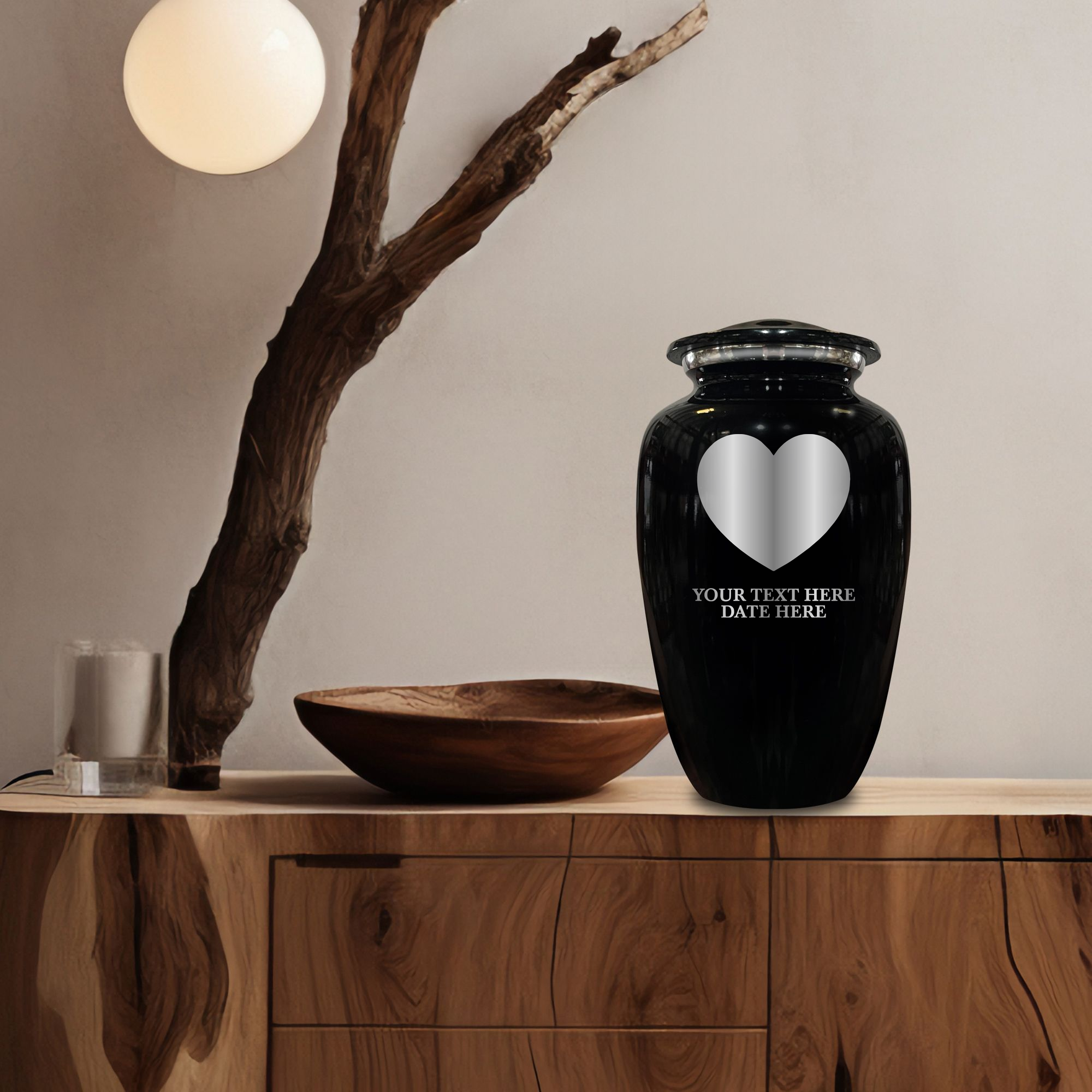 Splendor Human Cremation Urn – 200 Cubic Inch Capacity – Metal | Traditional Memorial