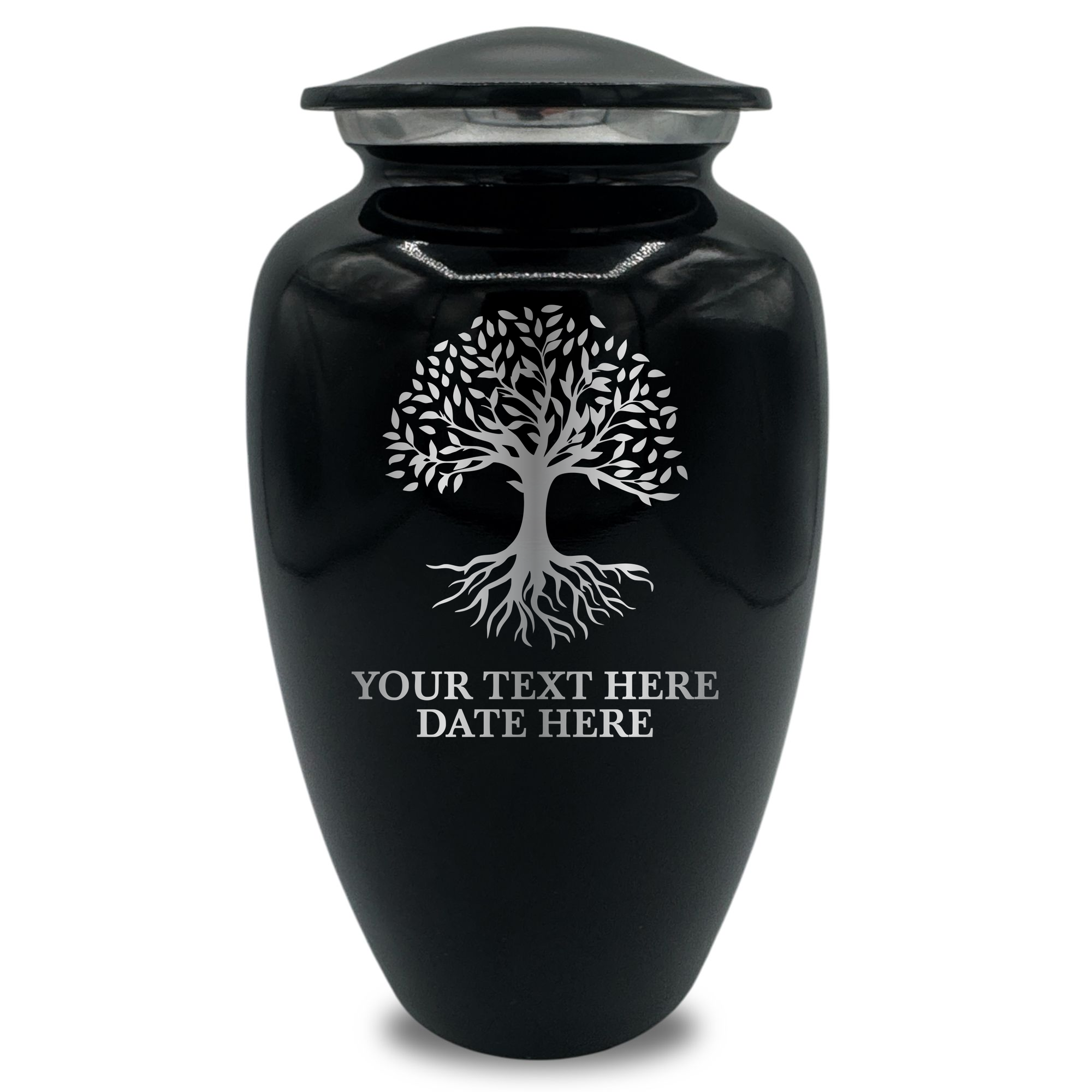 Splendor Human Cremation Urn – 200 Cubic Inch Capacity – Metal | Tree of Life