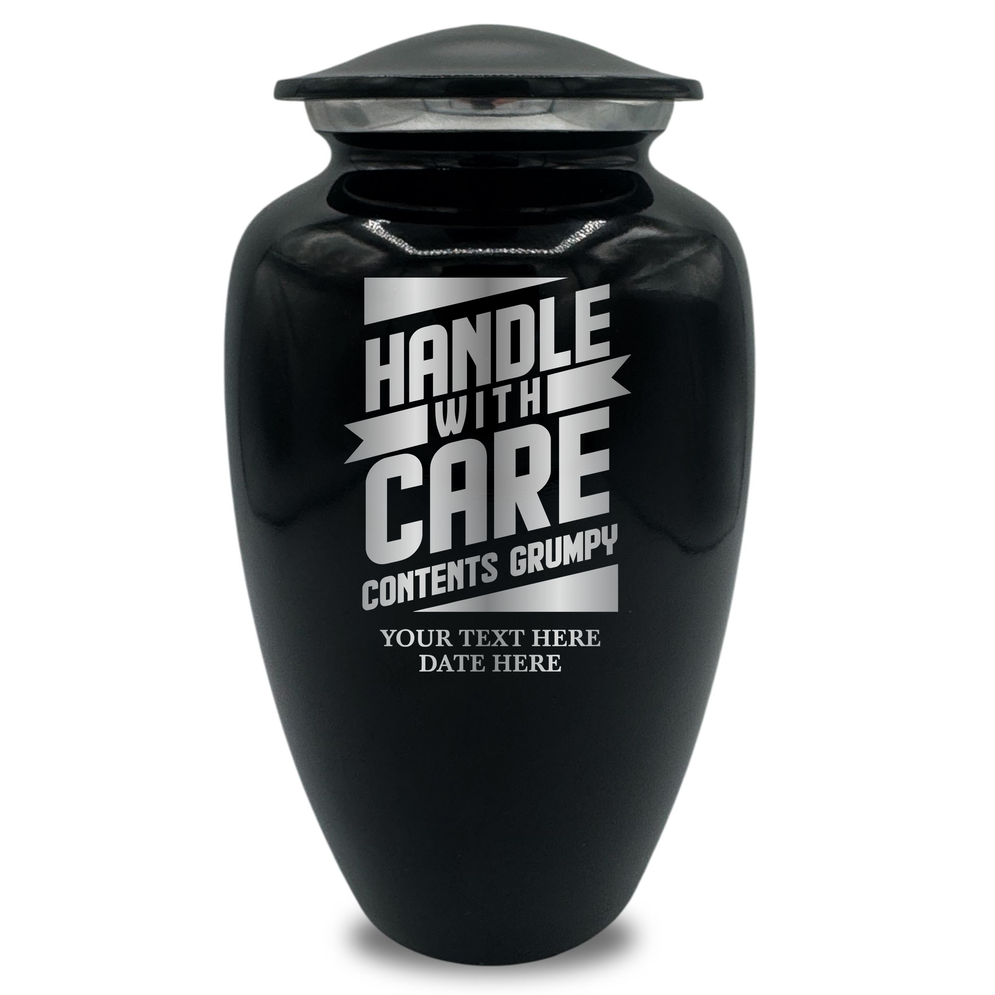 Splendor Human Cremation Urn – 200 Cubic Inch Capacity – Metal | Funny Memorial