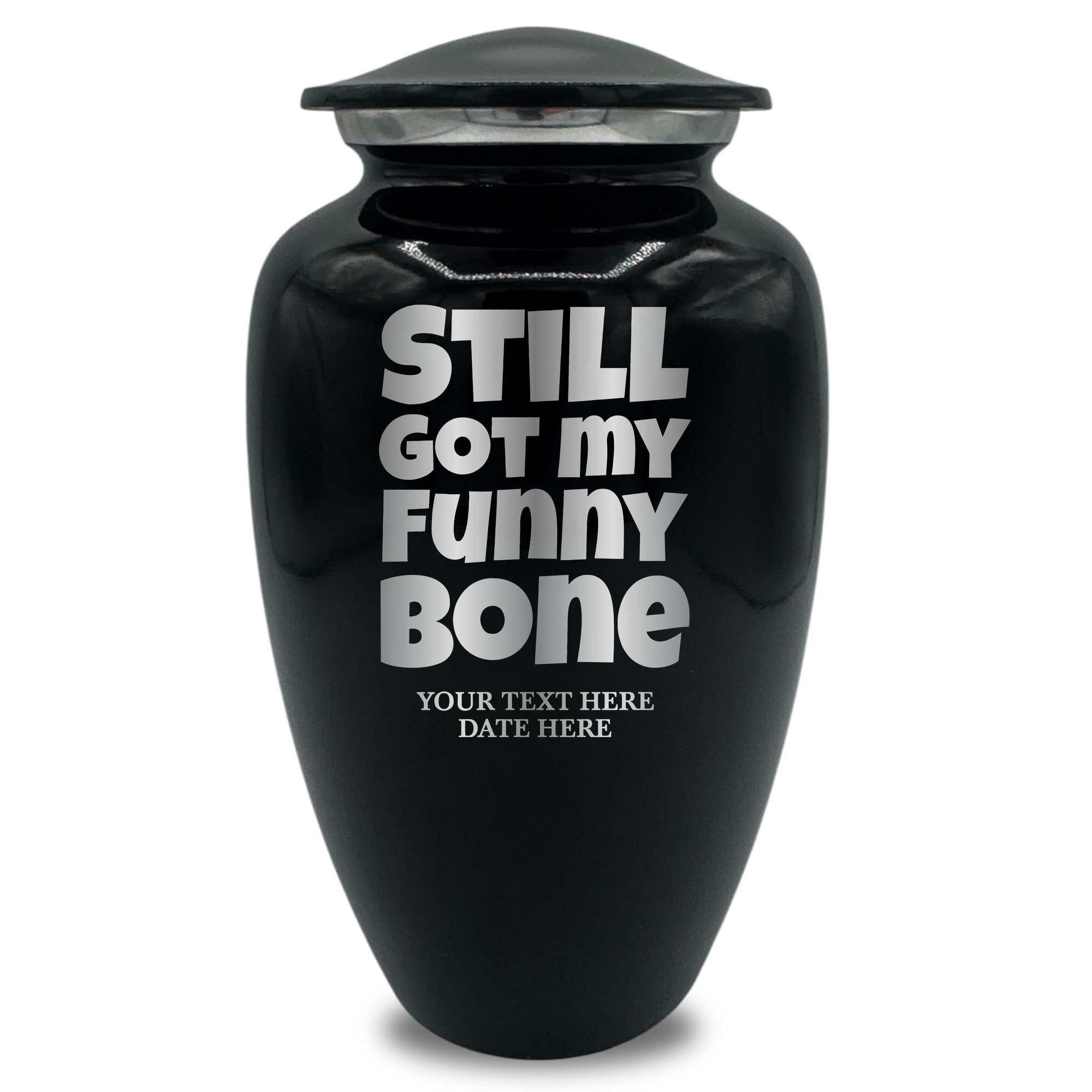 Splendor Human Cremation Urn – 200 Cubic Inch Capacity – Metal | Funny Memorial