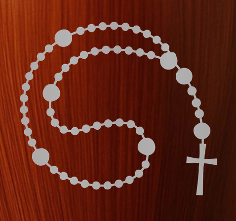 Human Cremation Urn – 200 Cubic Inch – Ingrained Wood Style Finish | Rosary Memorial