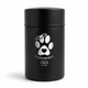 Custom Compact Mini Keepsake Dog Urn - Stainless Steel - Textured Finish - 8 Cubic Inch | Classic Paw