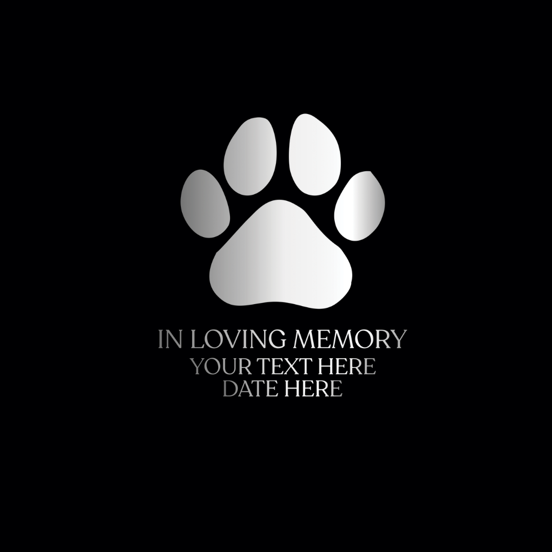 Personalized Custom Dog Urn Engraved Dog Name and Date - Stainless Steel cremation urns for dogs ashes with Airtight Closure | Dog Paw