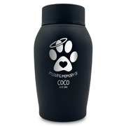 Small Cremation Urn for Pet Ashes Cremains Metal Pet Urn for Small Dog Breeds, 16 Cubic Inch | Classic Paw