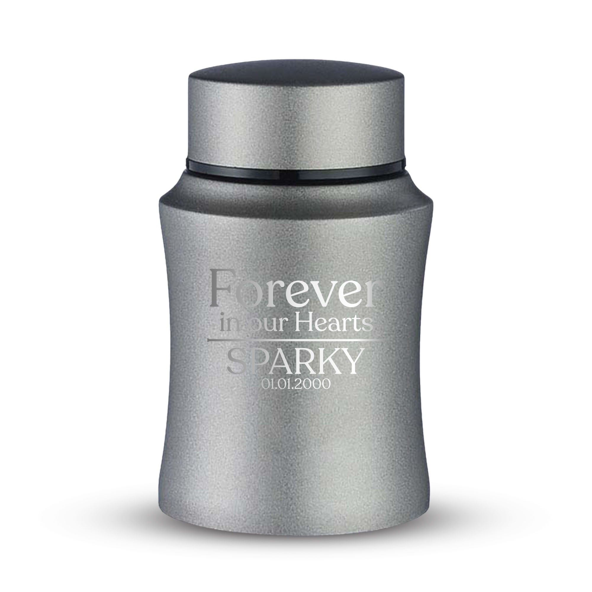 Prestige Pet Cremation Urn – Powder Coated Stainless Steel – 10 lb Capacity | Memorial Theme