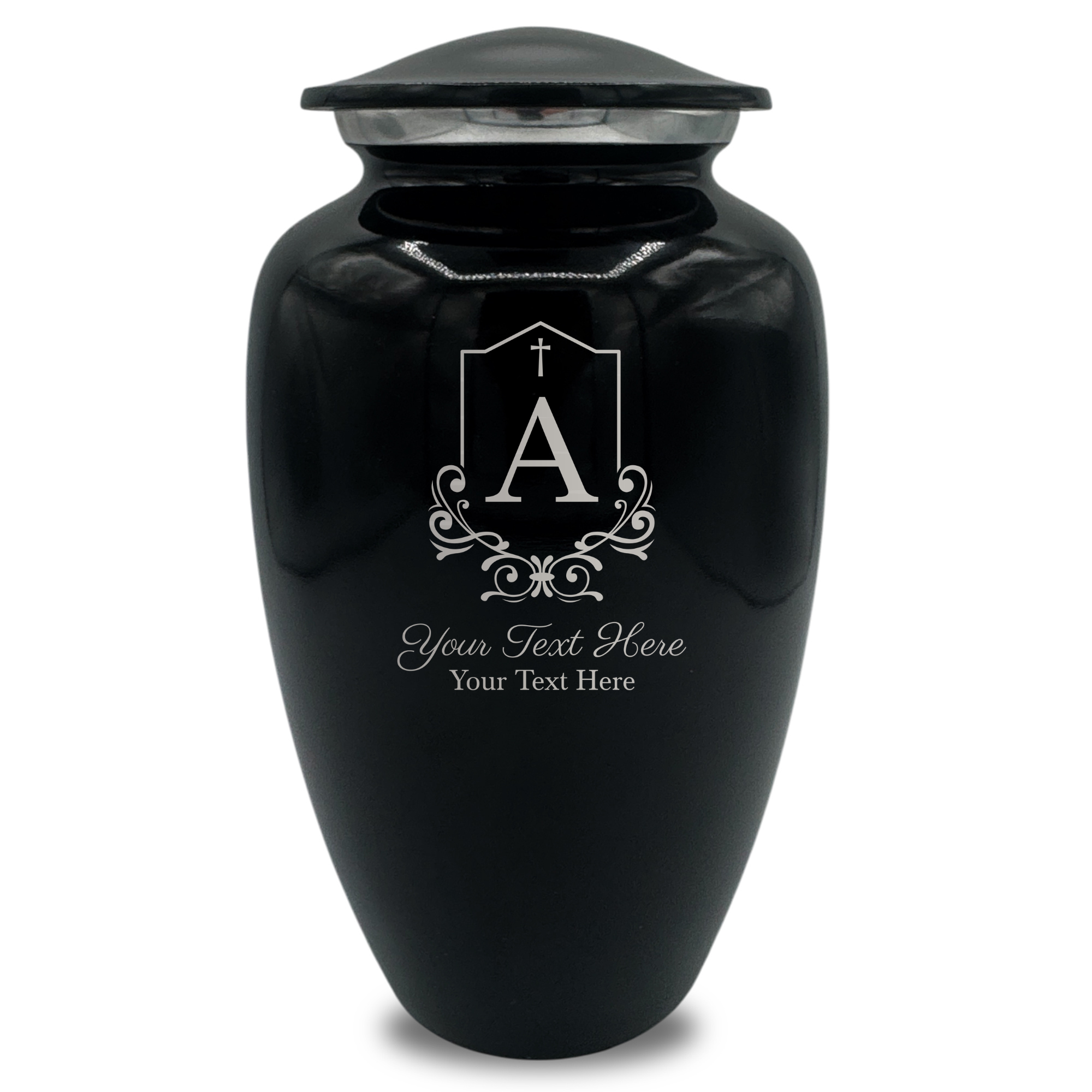 Splendor Human Cremation Urn – 200 Cubic Inch Capacity – Metal | Headstone Memorial