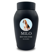 Medium Custom Pet Urn – 50 Cubic Inch – Stainless Steel | Custom Photo