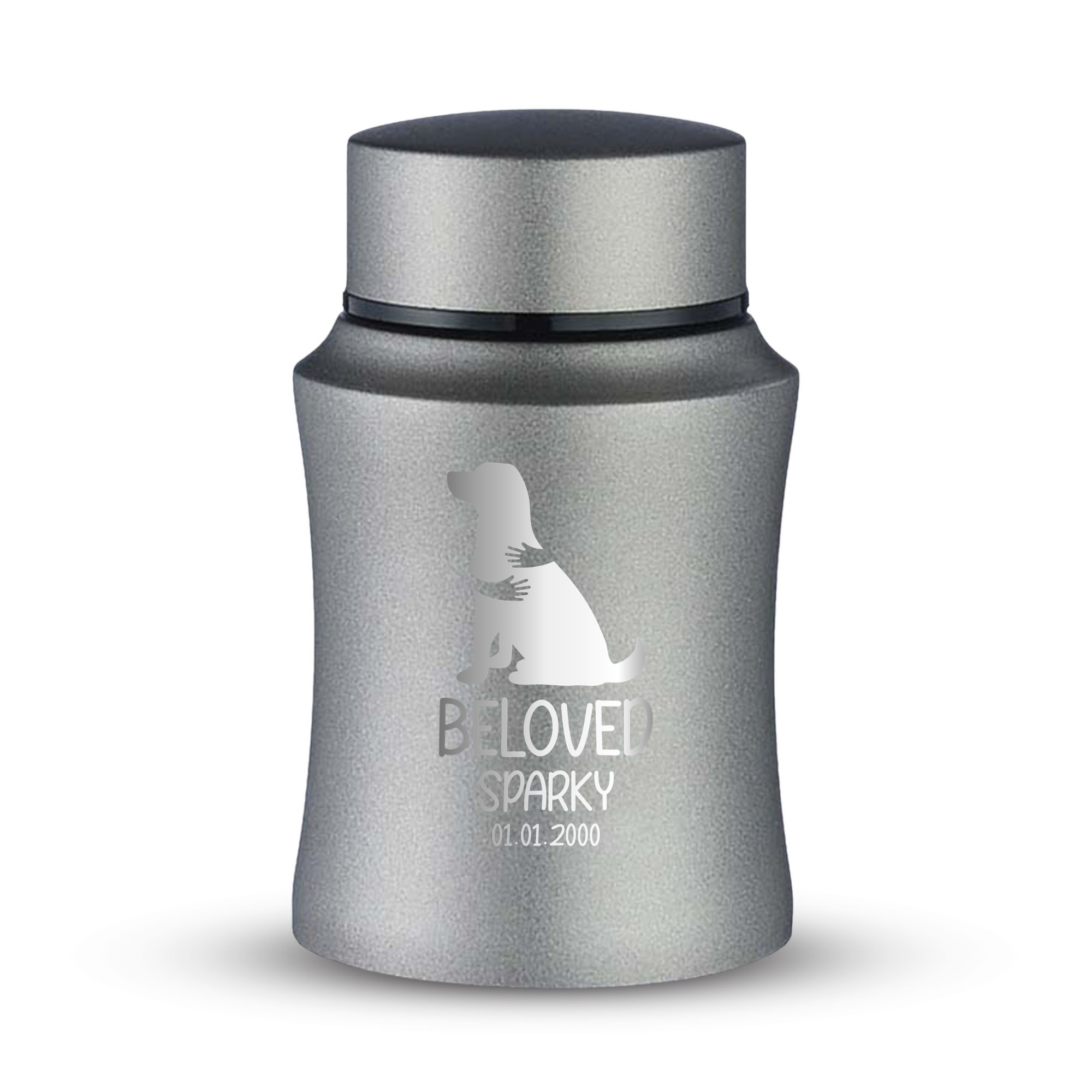Prestige Pet Cremation Urn – Powder Coated Stainless Steel – 10 lb Capacity | Human Bestfriend