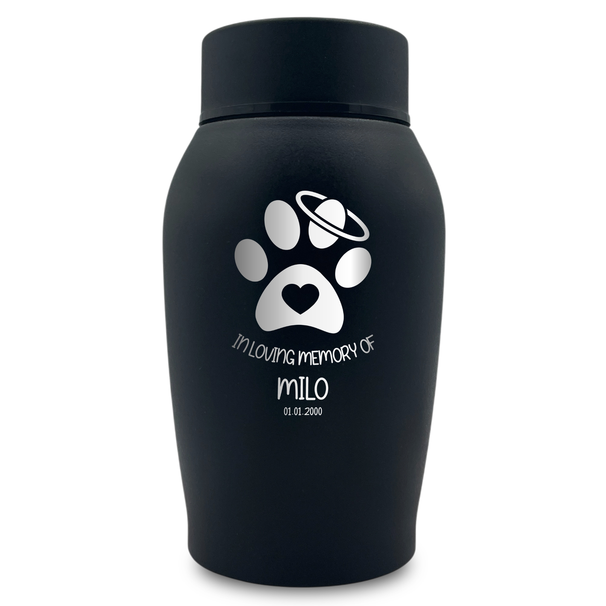 Medium Custom Cat Urn – 50 Cubic Inch – Stainless Steel | Classic Cat Memorial
