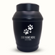 Custom Dog Urn - Standard Size - Stainless Steel - Black - 40 Cubic Inch