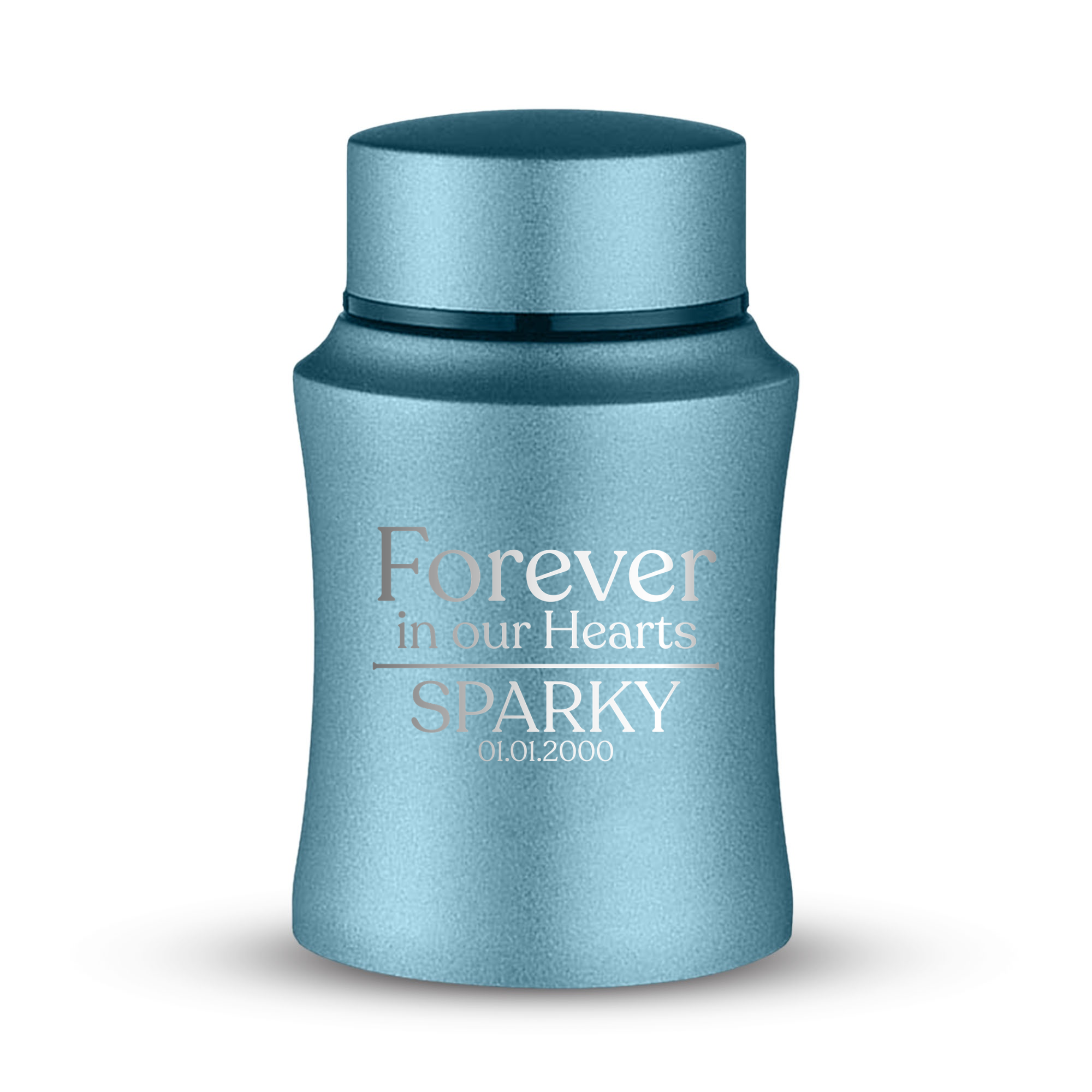 Prestige Cat Cremation Urn – Powder Coated Stainless Steel – 10 lb Capacity | Heart & Whiskers Collection