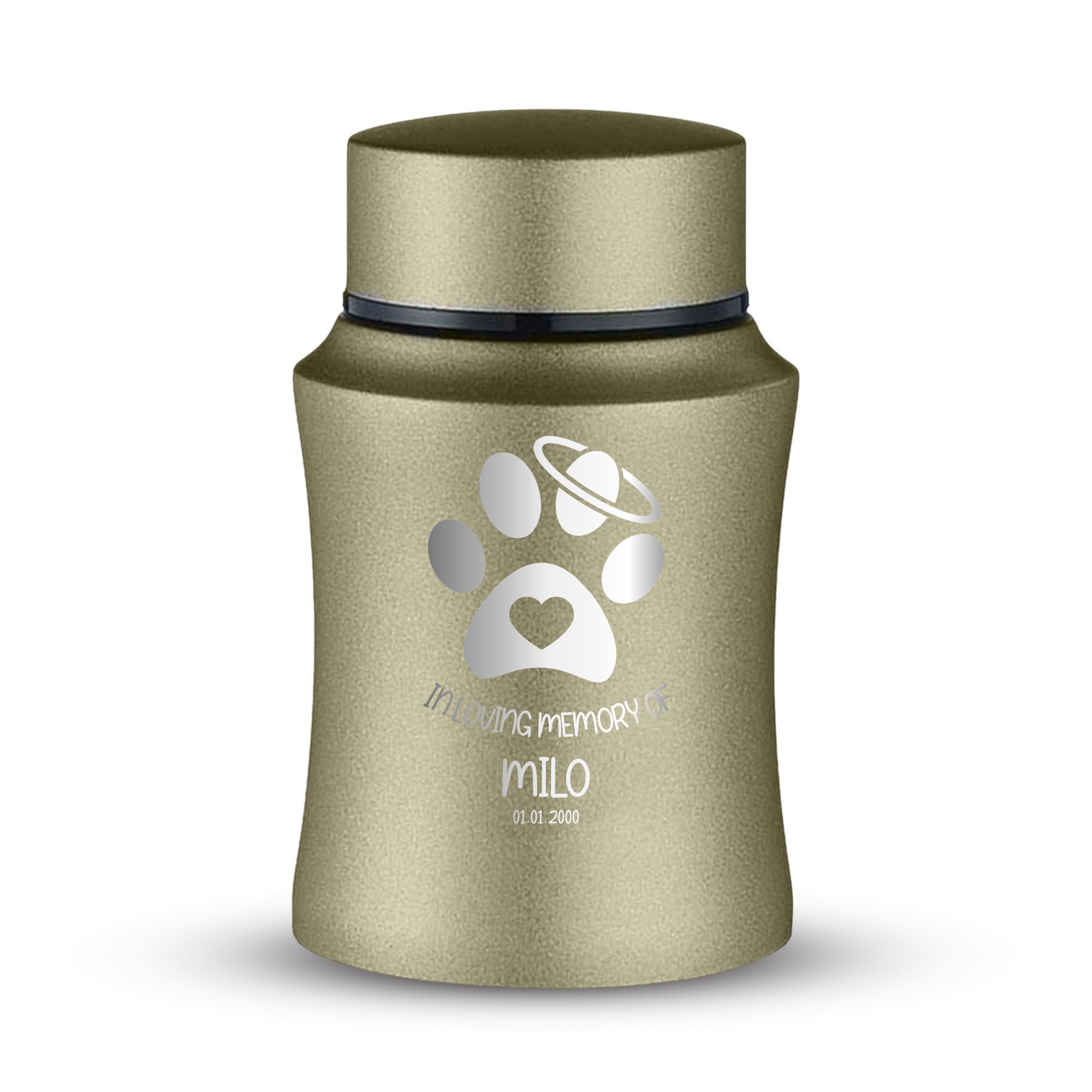Prestige Cat Cremation Urn – Powder Coated Stainless Steel – 10 lb Capacity | Classic Cat Memorial