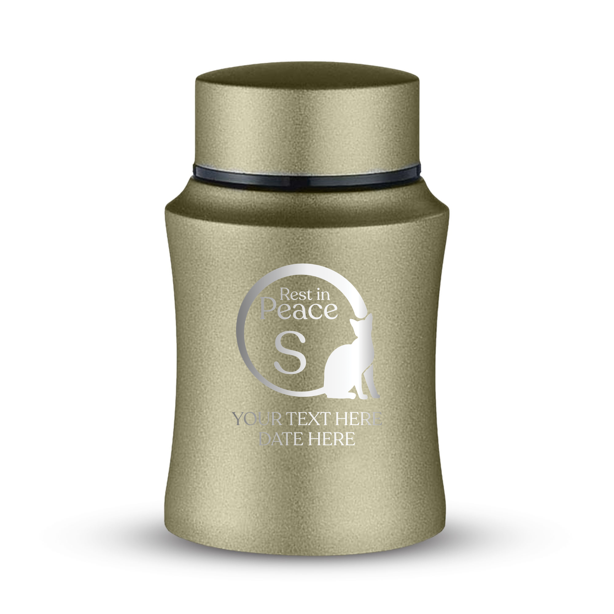 Prestige Cat Cremation Urn – Powder Coated Stainless Steel – 10 lb Capacity | Cat Memorial
