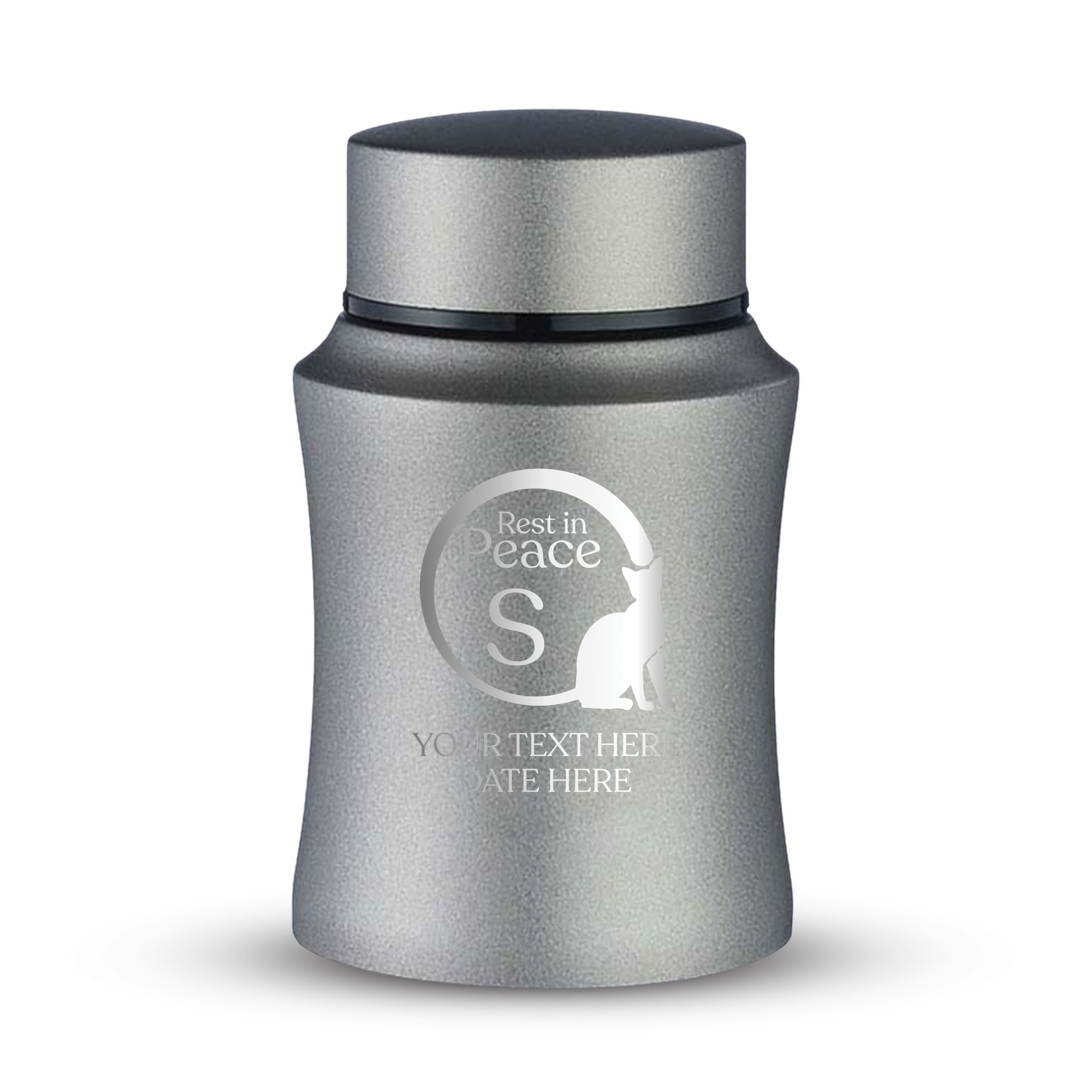 Prestige Cat Cremation Urn – Powder Coated Stainless Steel – 10 lb Capacity | Cat Memorial
