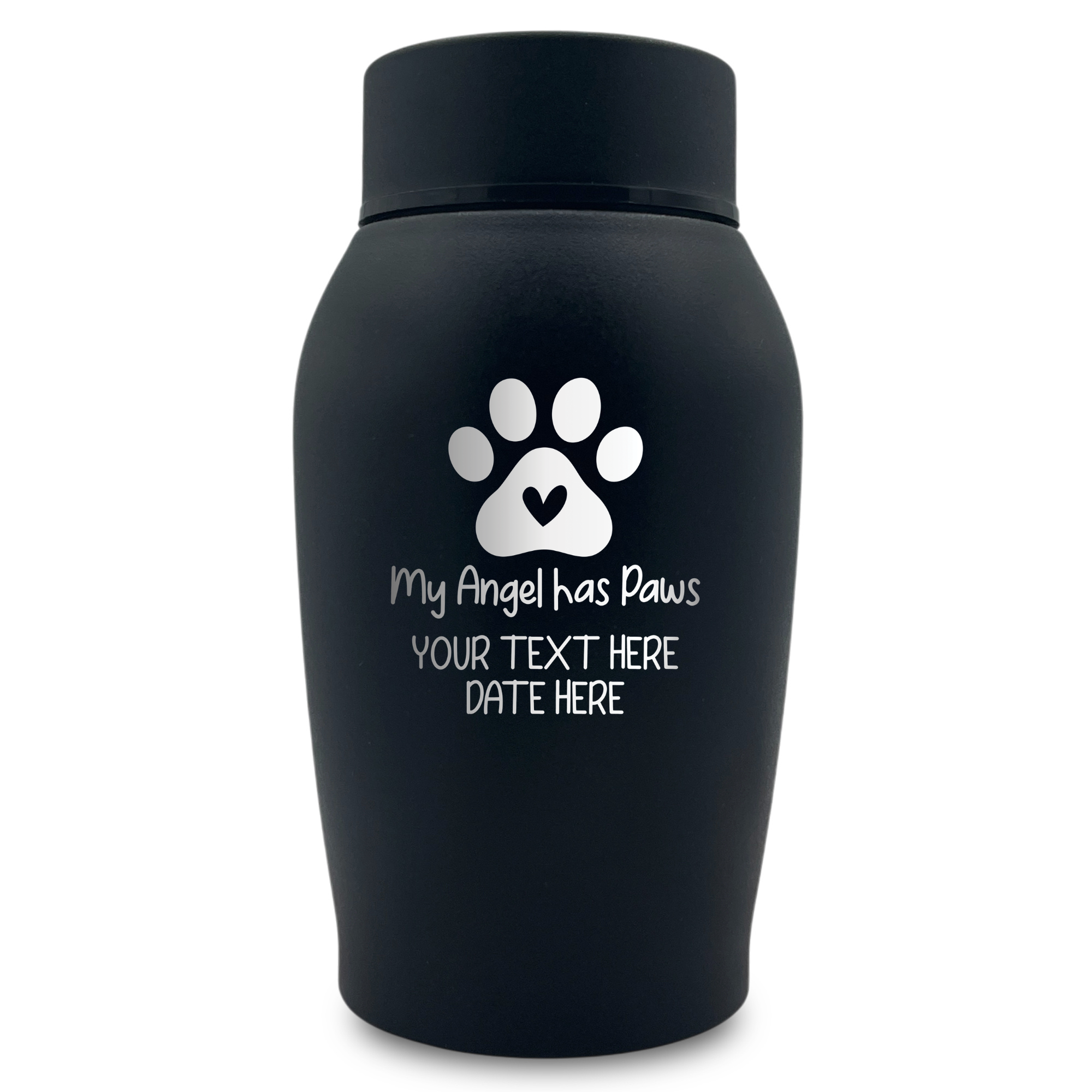 Medium Custom Cat Urn – 50 Cubic Inch – Stainless Steel | Classic Cat Memorial