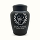 Large Custom Dog Urn – 150 Cubic Inch – Black Stainless Steel | Dog Breed Design
