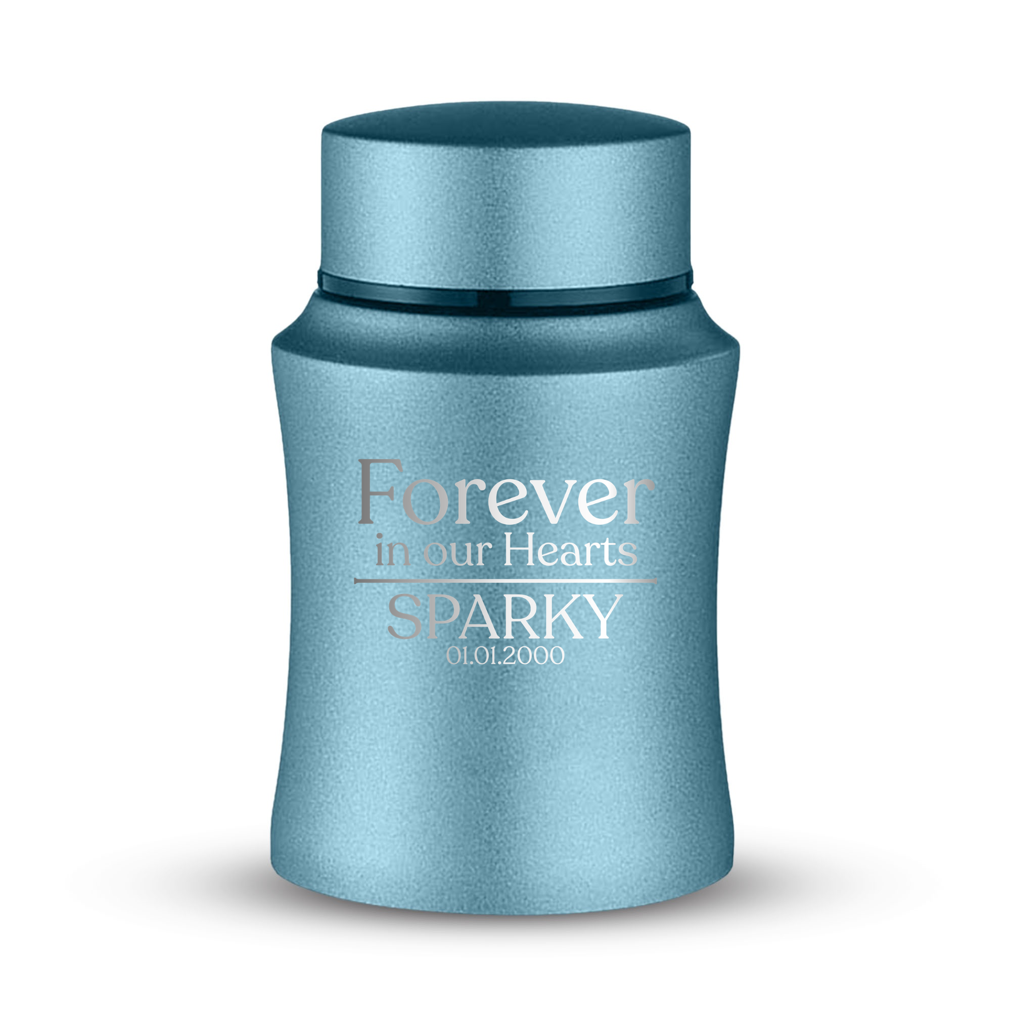 Prestige Pet Cremation Urn – Powder Coated Stainless Steel – 10 lb Capacity | Memorial Theme
