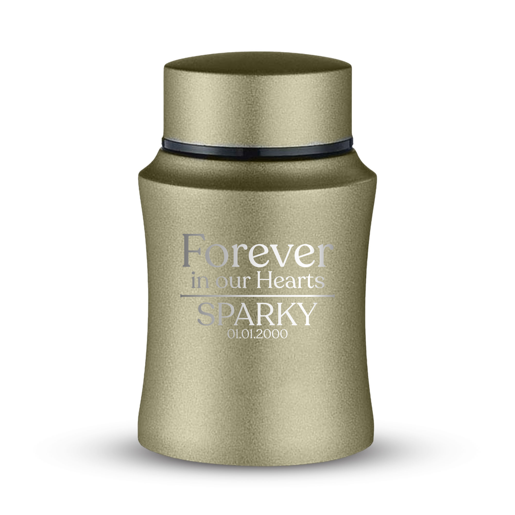 Prestige Pet Cremation Urn – Powder Coated Stainless Steel – 10 lb Capacity | Memorial Theme
