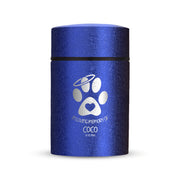 Custom Compact Mini Keepsake Dog Urn - Stainless Steel - Textured Finish - 8 Cubic Inch