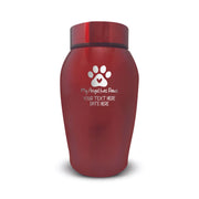 Custom Stainless Steel Cat Urn - Stainless Steel - Powder Coated Finish - 25 Cubic Inch