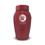 Custom Stainless Steel Cat Urn - Stainless Steel - Powder Coated Finish - 25 Cubic Inch