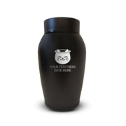 Cusom Small Cat Urn -Stainless Steel - Powder Coated Finish - 16 Cubic Inch