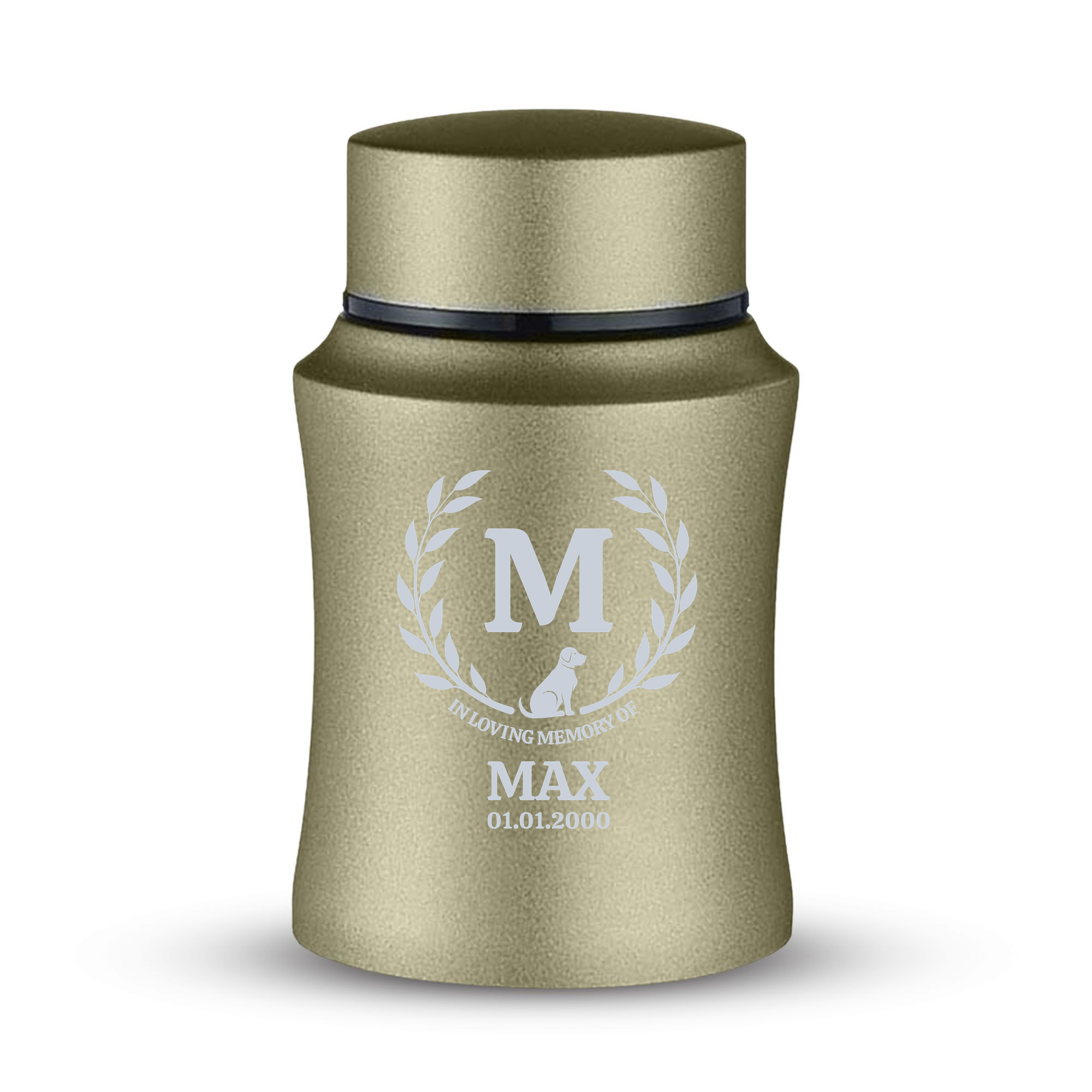 Prestige Pet Cremation Urn – Powder Coated Stainless Steel – 10 lb Capacity | Memories Collection