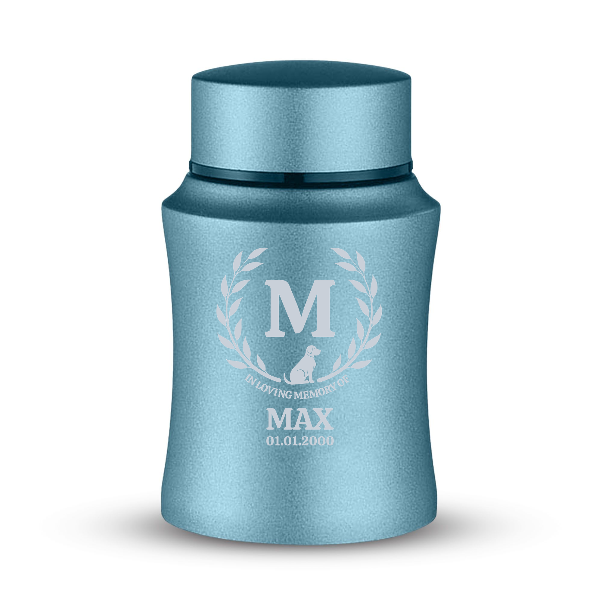 Prestige Pet Cremation Urn – Powder Coated Stainless Steel – 10 lb Capacity | Memories Collection