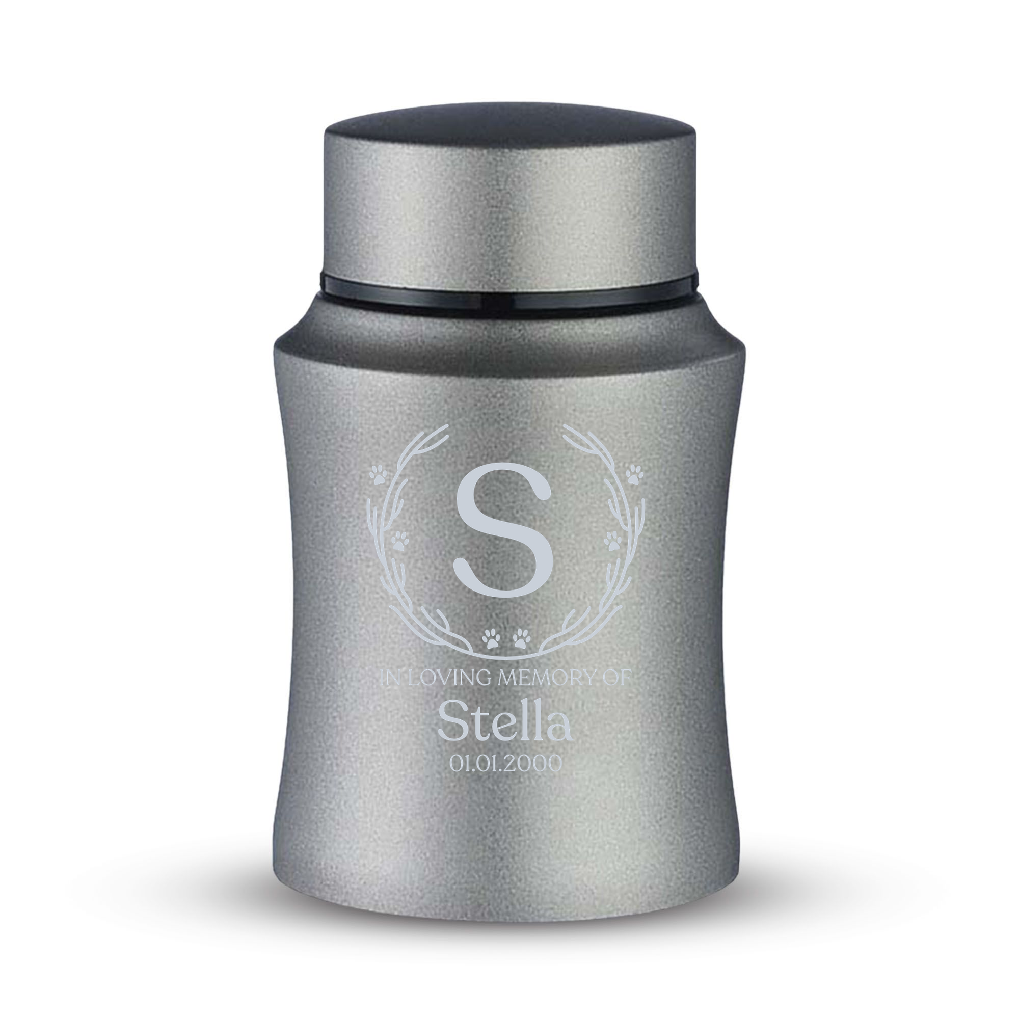 Prestige Pet Cremation Urn – Powder Coated Stainless Steel – 10 lb Capacity | Memories Collection