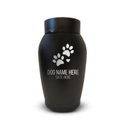 Custom Pet Urn for Dogs - Laser Engraved Stainless Steel Urn - Up to 50lbs of Ashes