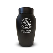 Custom Pet Urn for Dogs - Laser Engraved Stainless Steel Urn - Up to 50lbs of Ashes