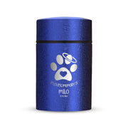 Custom Compact Mini Keepsake Cat Urn - Stainless Steel - Textured Finish - 8 Cubic Inch