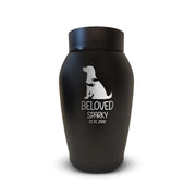 Custom Pet Urn for Dogs - Laser Engraved Stainless Steel Urn - Up to 50lbs of Ashes