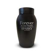 Small Cremation Urn for Pet Ashes Cremains Metal Pet Urn for Small Dog Breeds, 16 Cubic Inch | Memorial Theme Design