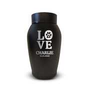 Custom Pet Urn for Dogs - Laser Engraved Stainless Steel Urn - Up to 50lbs of Ashes