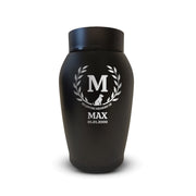 Custom Pet Urn for Dogs - Laser Engraved Stainless Steel Urn - Up to 50lbs of Ashes