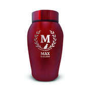 Custom Pet Urn for Dogs - Laser Engraved Stainless Steel Urn - Up to 50lbs of Ashes