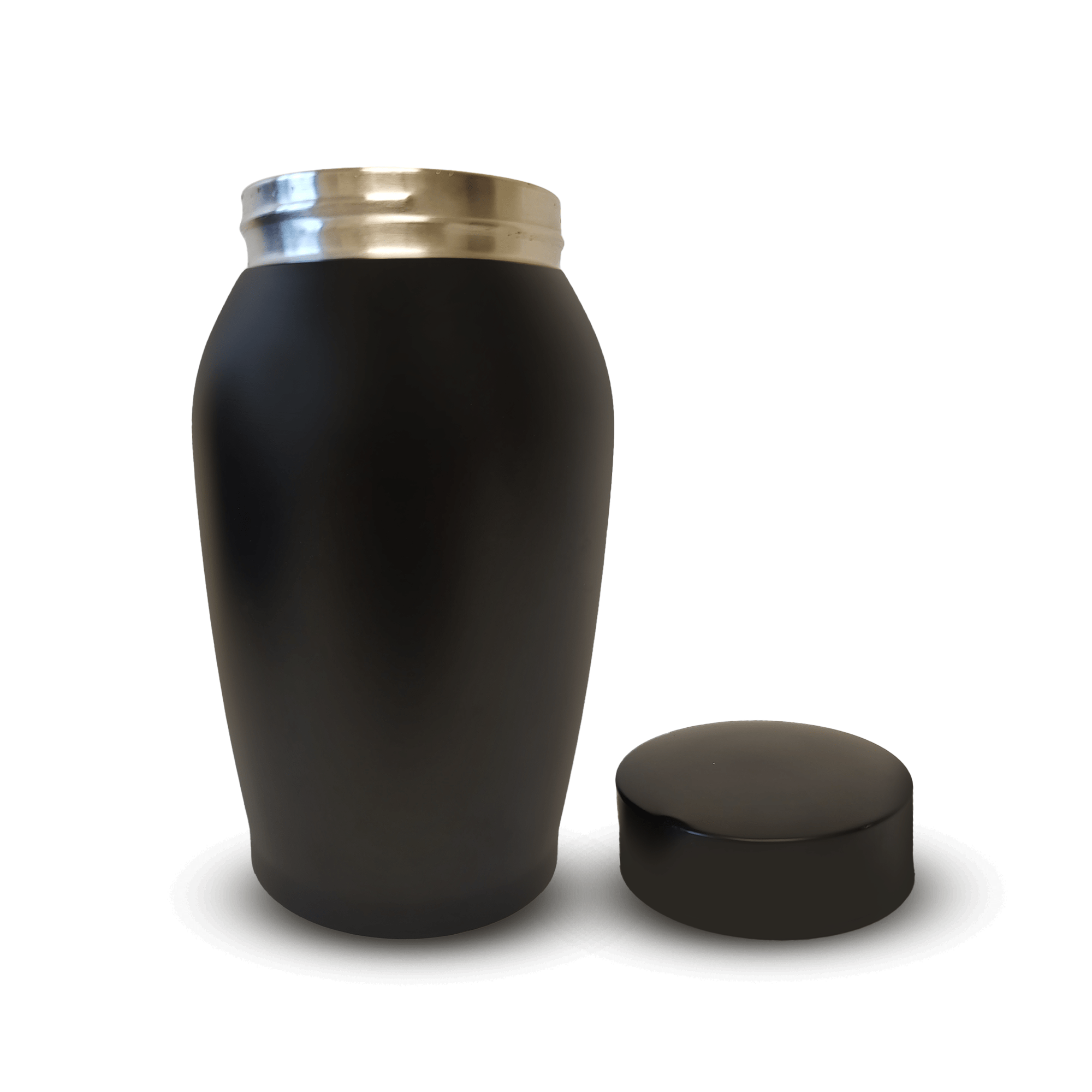 Personalized Custom Small Keepsake Urn Engraved with Pet Name, Date, and Dog Design - 5.2" Black Powder Coated Steel Cremation Urn for Dogs Ashes | 12-16 lb Capacity