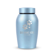 Custom Pet Urn for Dogs - Laser Engraved Stainless Steel Urn - Up to 50lbs of Ashes