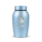 Custom Pet Urn for Dogs - Laser Engraved Stainless Steel Urn - Up to 50lbs of Ashes