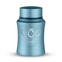 Powder Blue / Cat - Letters with Angel Wings and Halo