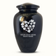 Polished Extra Large Human Cremation Urn – 350 Cubic Inch – Engraved Aluminum | Traditional Memorial