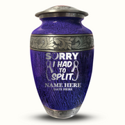 Custom Aluminum Human Urn - Elevate Collection - Funny Bowling Design - Distressed Finish - 200 Cubic Inch