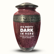 Custom Aluminum Human Urn - Elevate Collection - Just Funny Design - Distressed Finish - 200 Cubic Inch