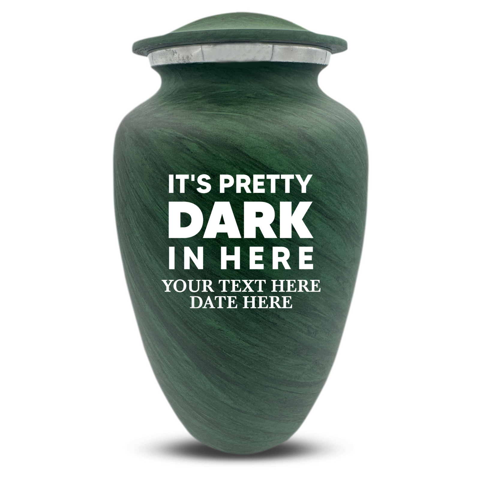 Custom Human Urns - Soft Whisper Collection - Just Funny Design - Distressed Finish - 200 Cubic Inch