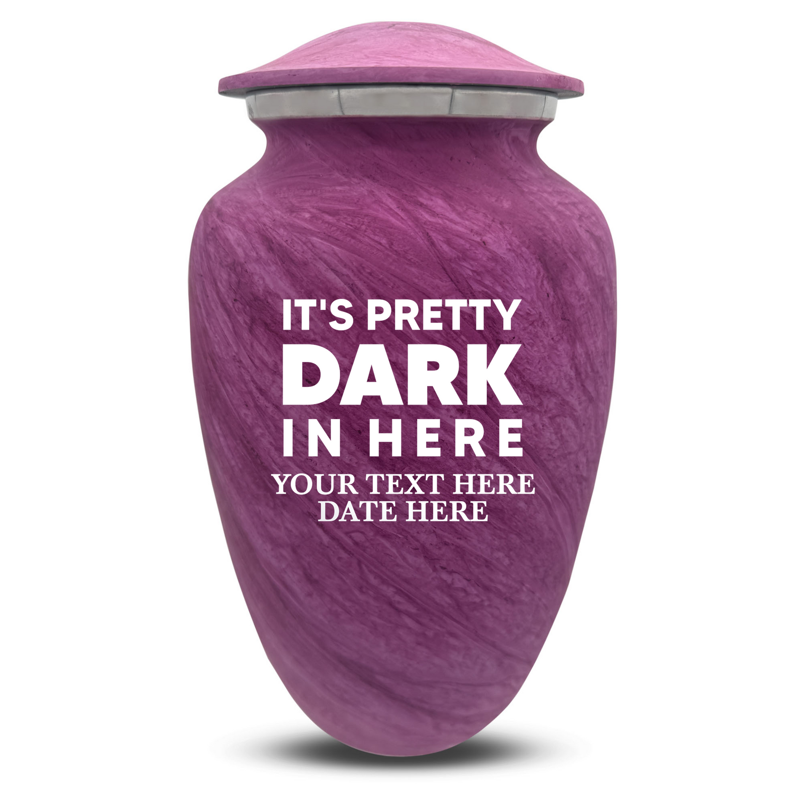 Custom Human Urns - Soft Whisper Collection - Just Funny Design - Distressed Finish - 200 Cubic Inch
