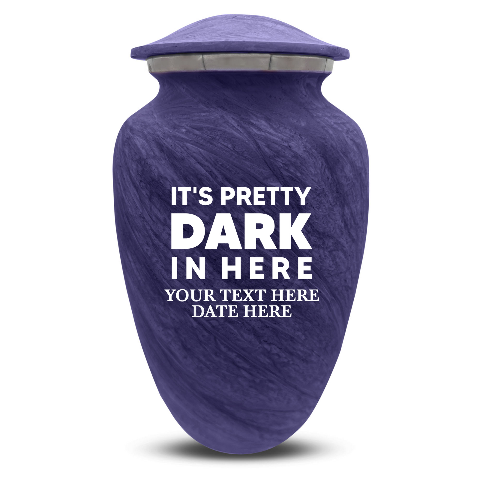 Custom Human Urns - Soft Whisper Collection - Just Funny Design - Distressed Finish - 200 Cubic Inch
