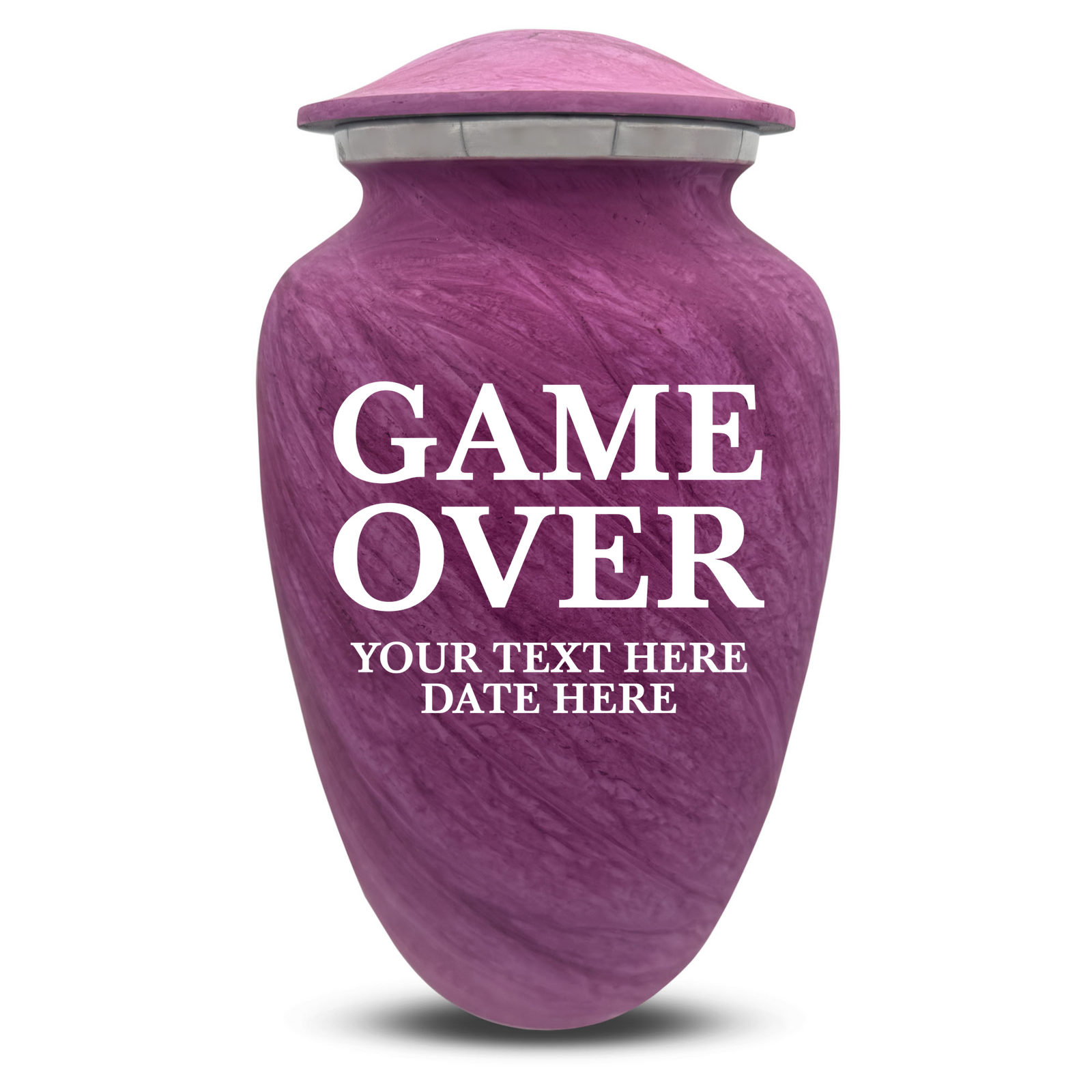 Custom Human Urns - Soft Whisper Collection - Funny Gaming Design - Distressed Finish - 200 Cubic Inch
