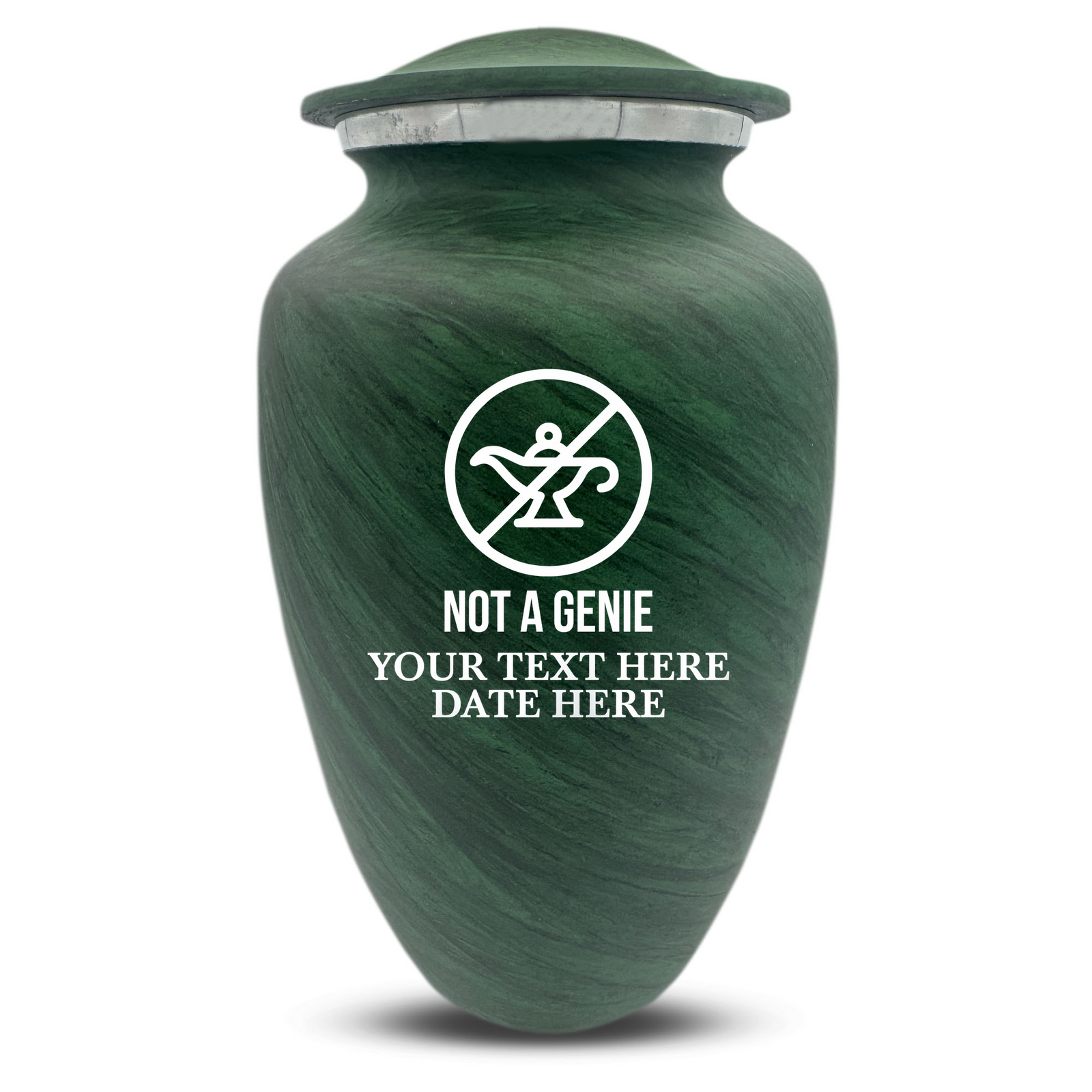 Custom Human Urns - Soft Whisper Collection - Funny TV Design - Distressed Finish - 200 Cubic Inch
