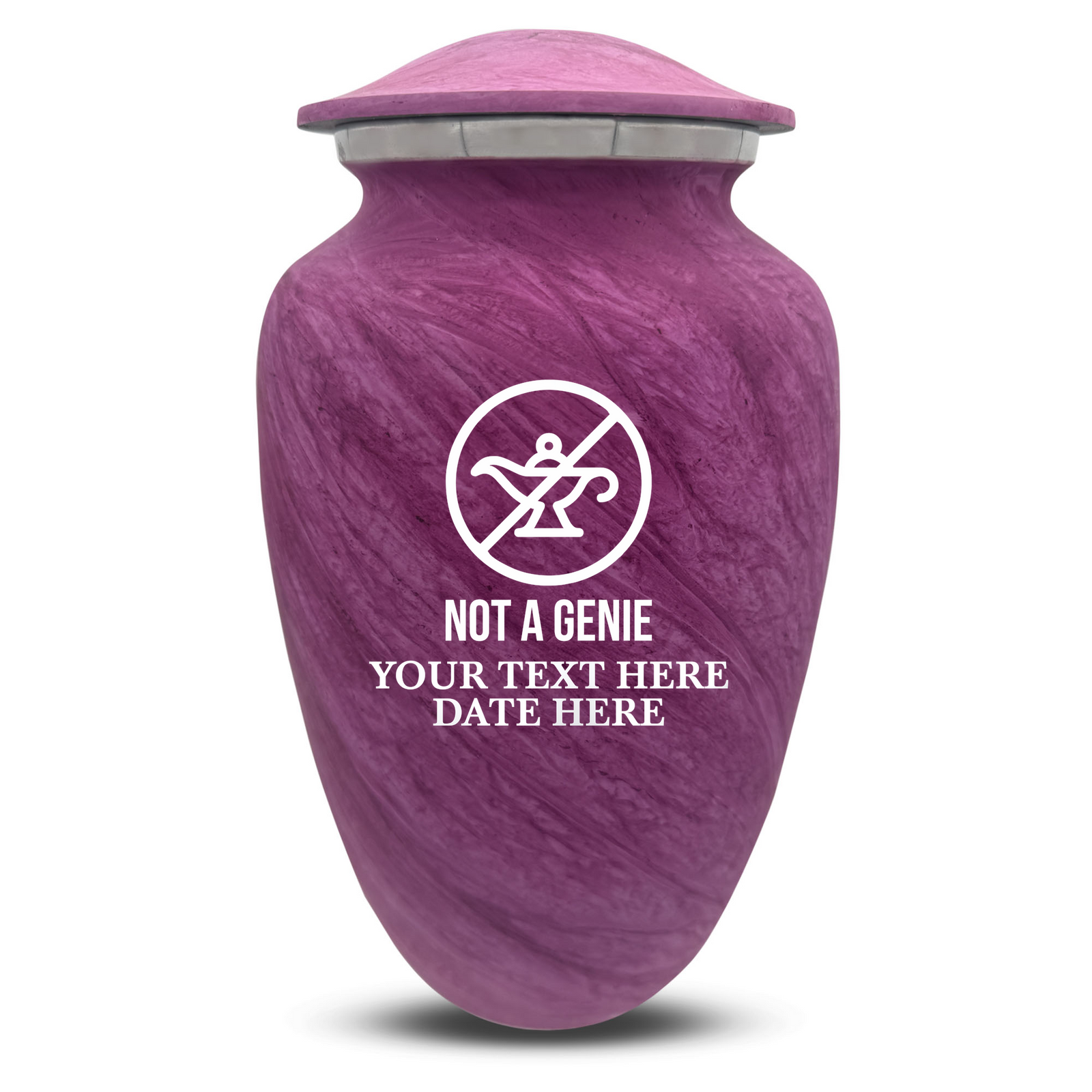 Custom Human Urns - Soft Whisper Collection - Funny TV Design - Distressed Finish - 200 Cubic Inch